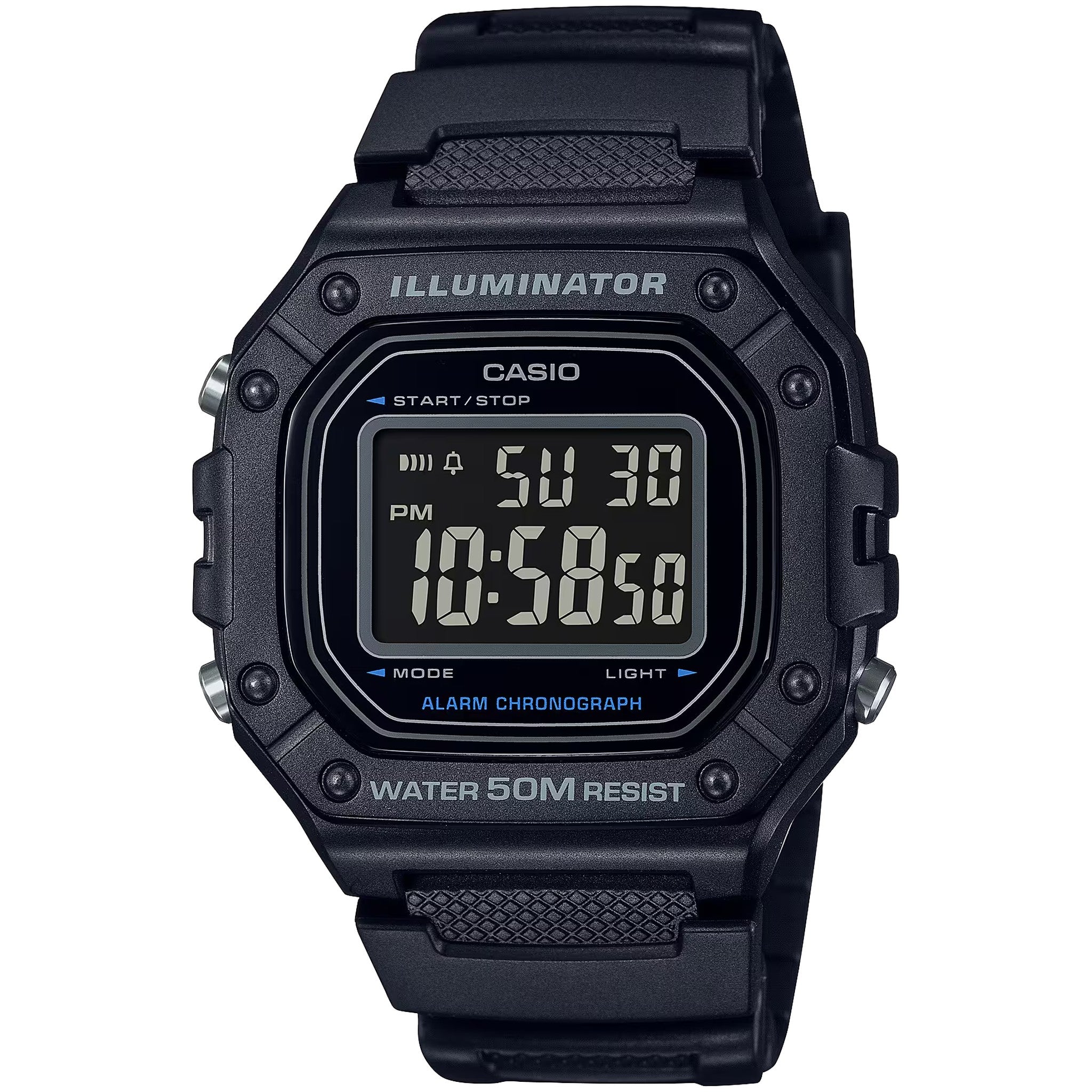 Casio Men's Watch W-218H-1B Quartz Digital Black