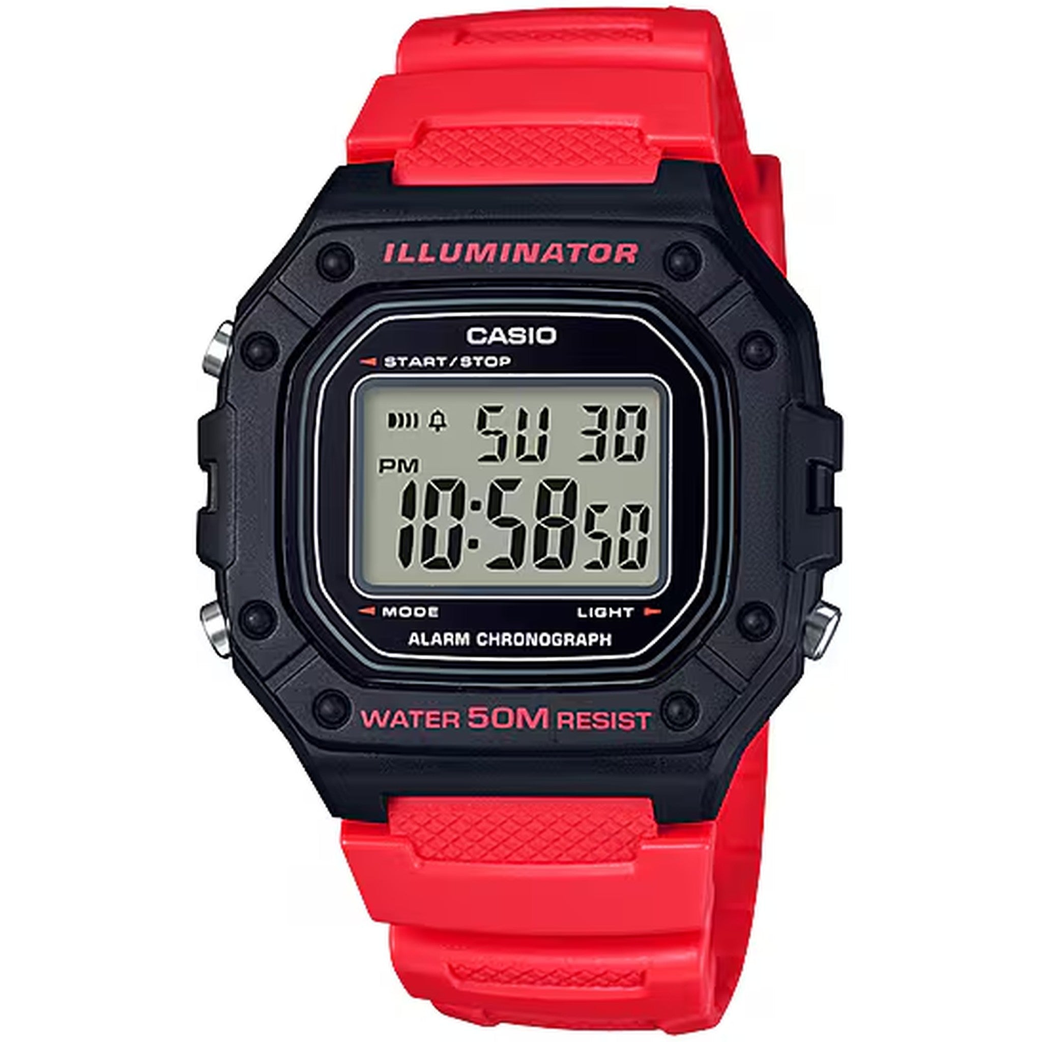Casio Men's Watch W-218H-4B Quartz Digital Black
