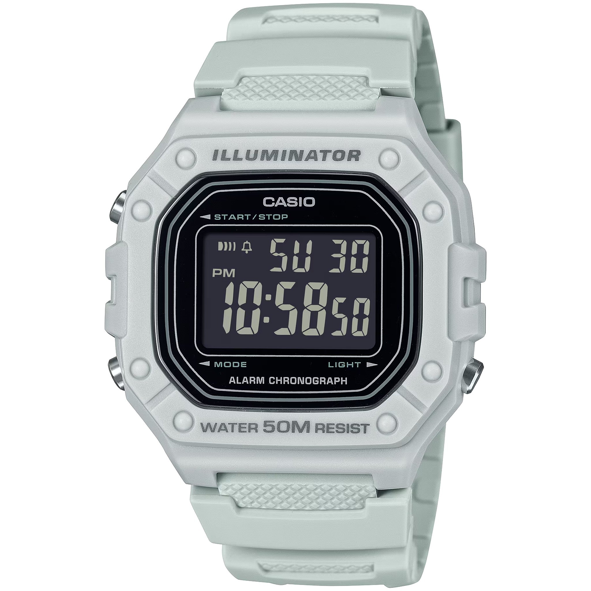 Casio Men's Watch W-218H-8B Quartz Digital Blue Black