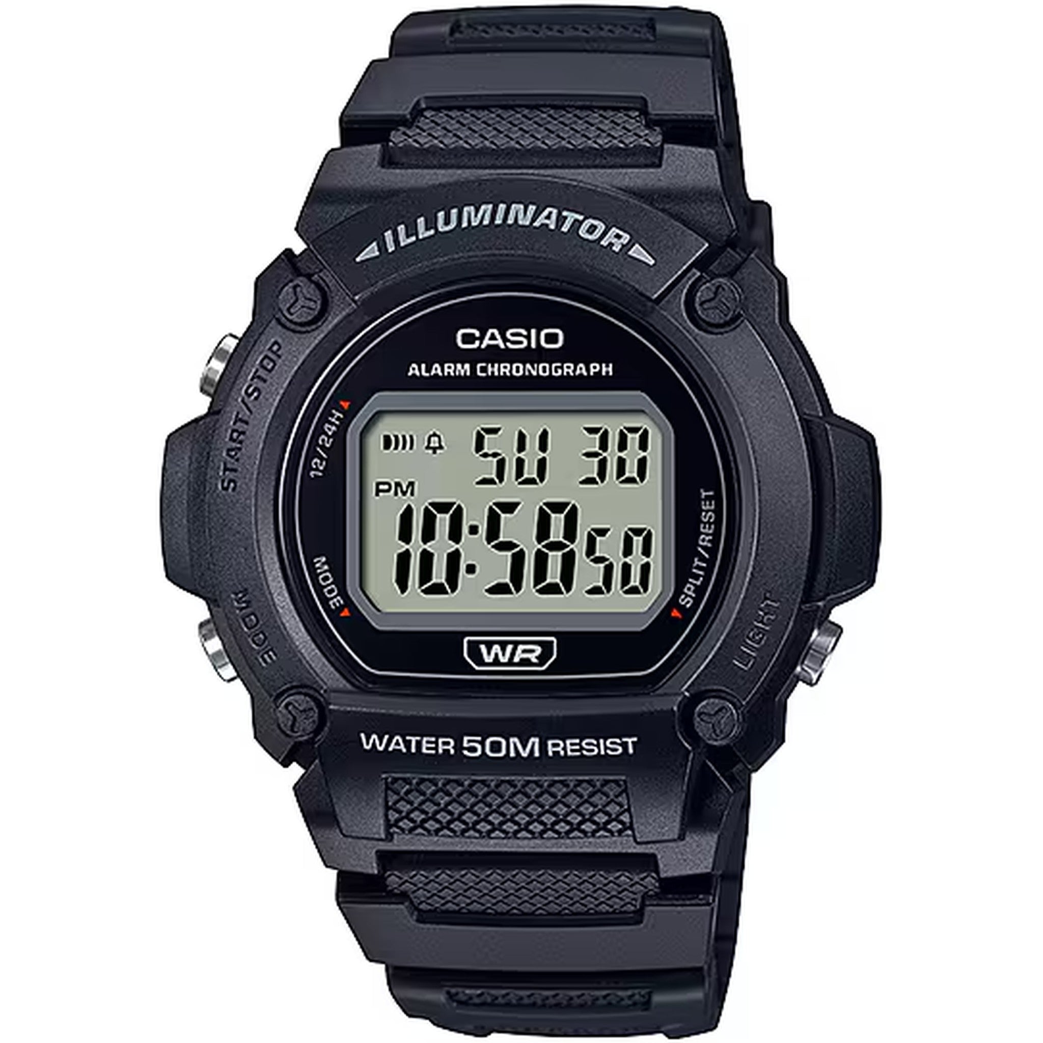 Casio Men's Watch W-219H-1A Quartz Digital Black