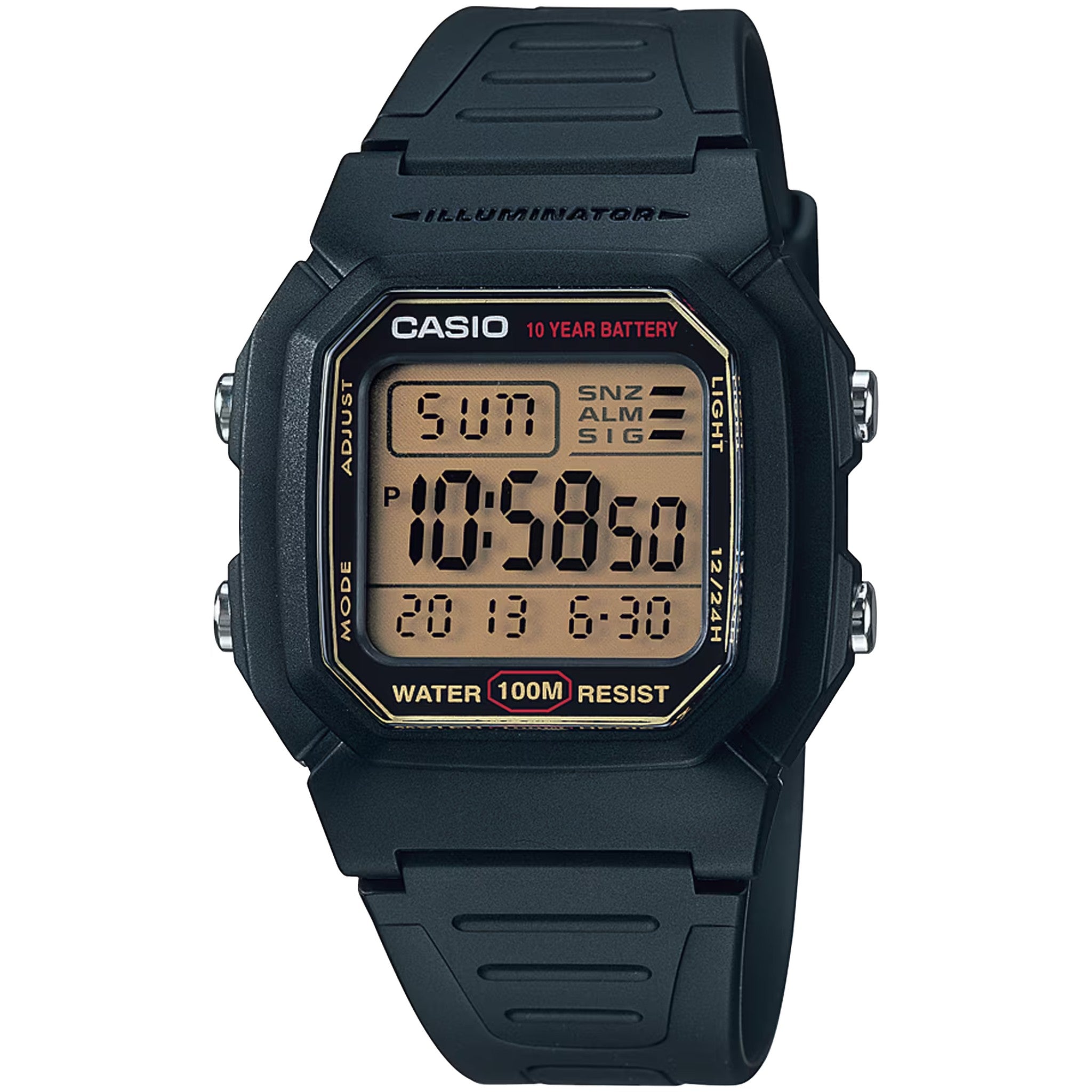 Casio Men's Watch W-800HG-9A Quartz Digital Blue Black