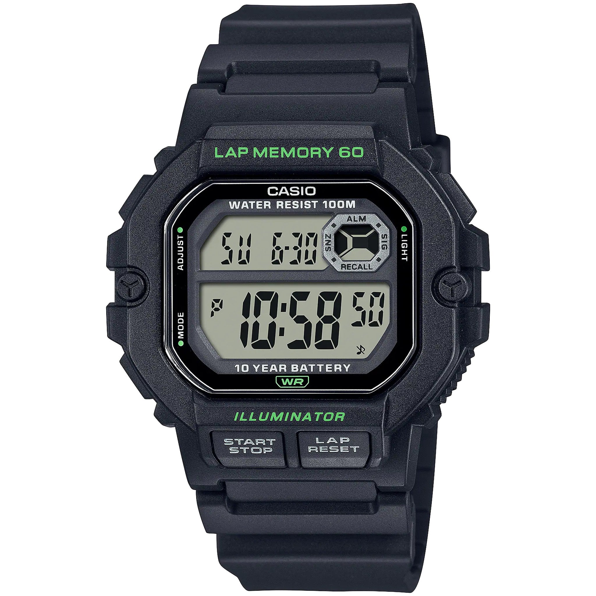 Casio Men's Watch WS-1400H-1A Quartz Digital Black