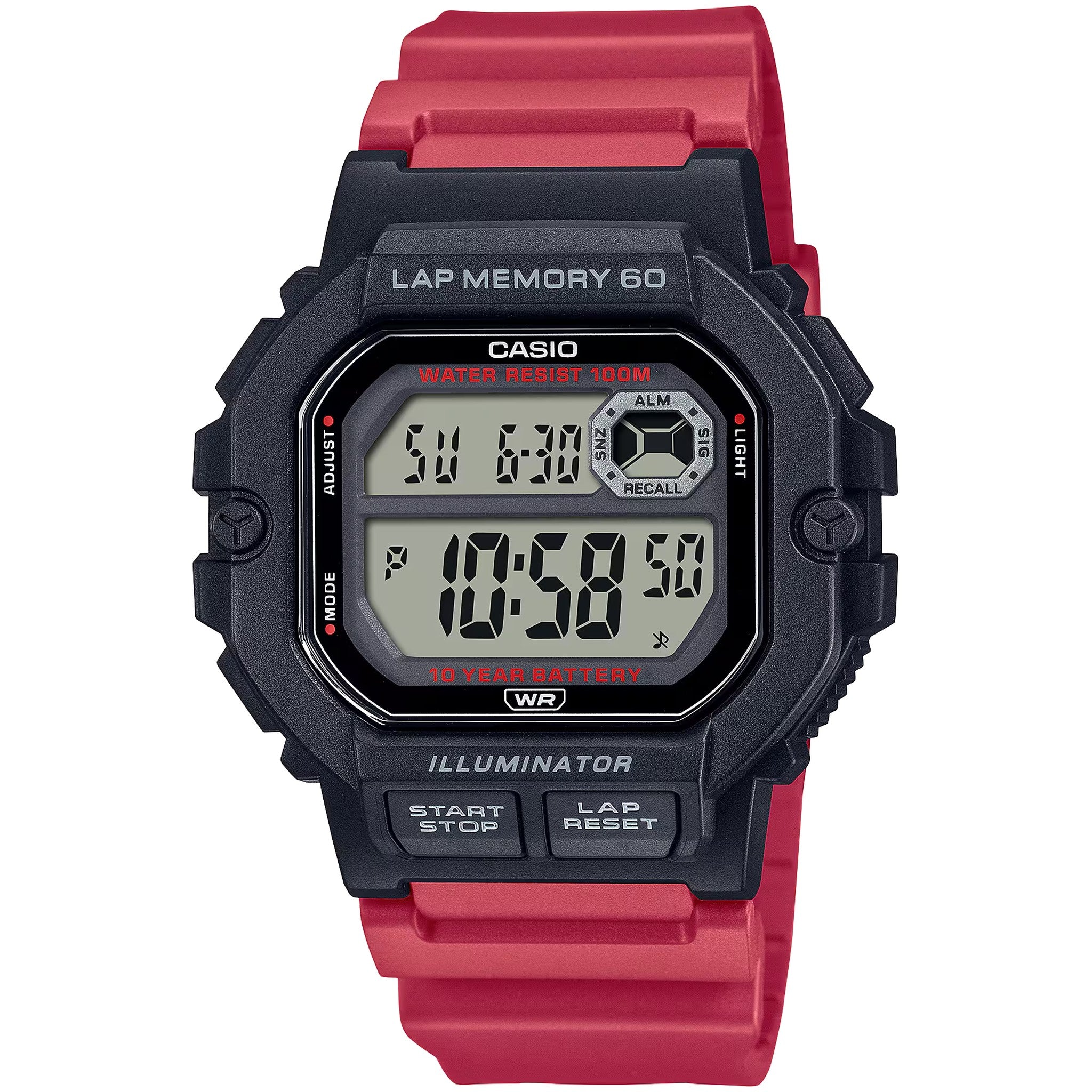 Casio Men's Watch WS-1400H-4A Quartz Digital Black