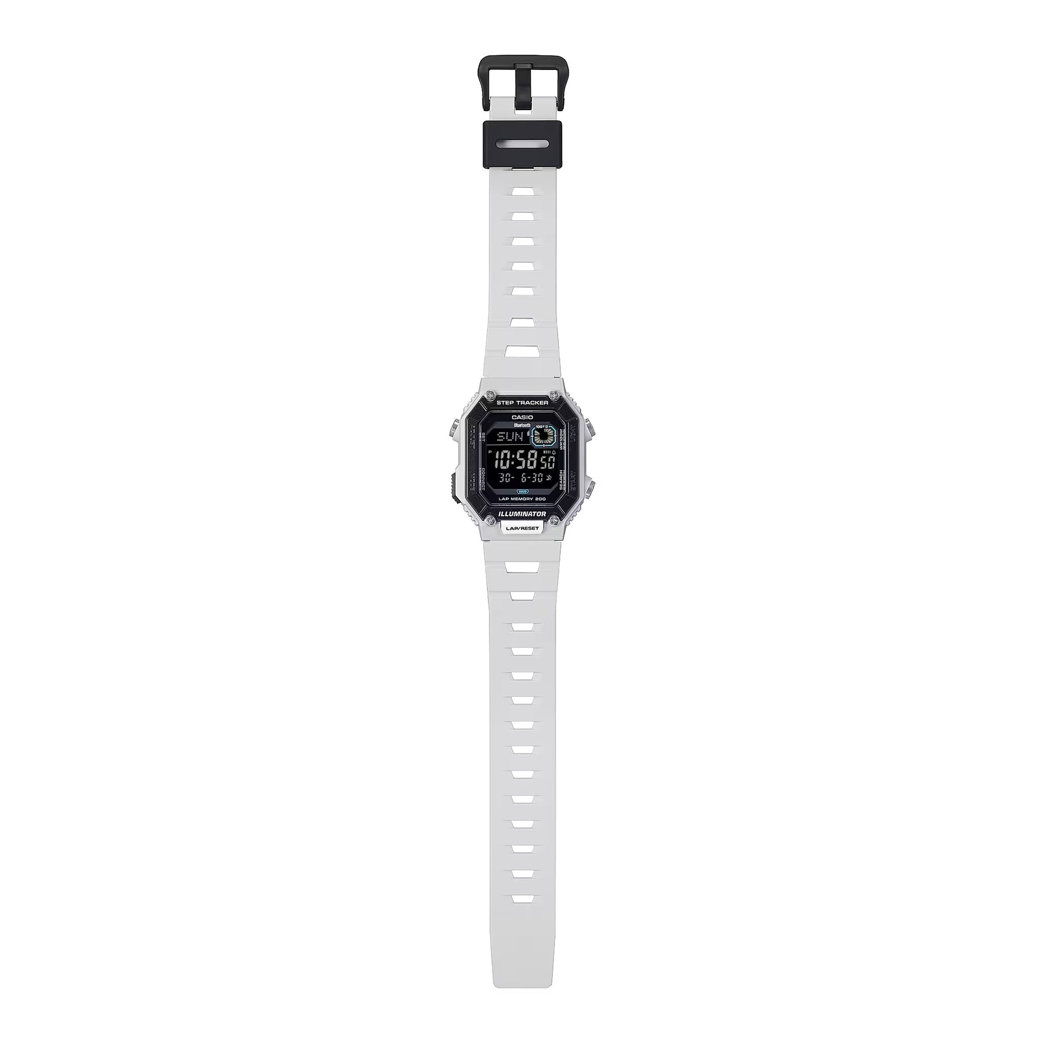 Casio Men's Watch WS-B1000-8B Quartz Digital White Black