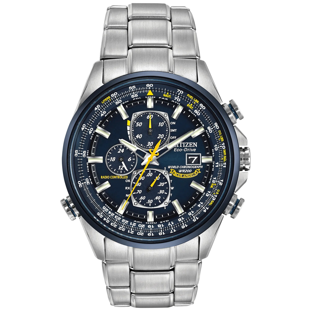 Montre Citizen AT8020-54L Blue Angels Chronographe Eco-Drive 43mm Bleu Homme