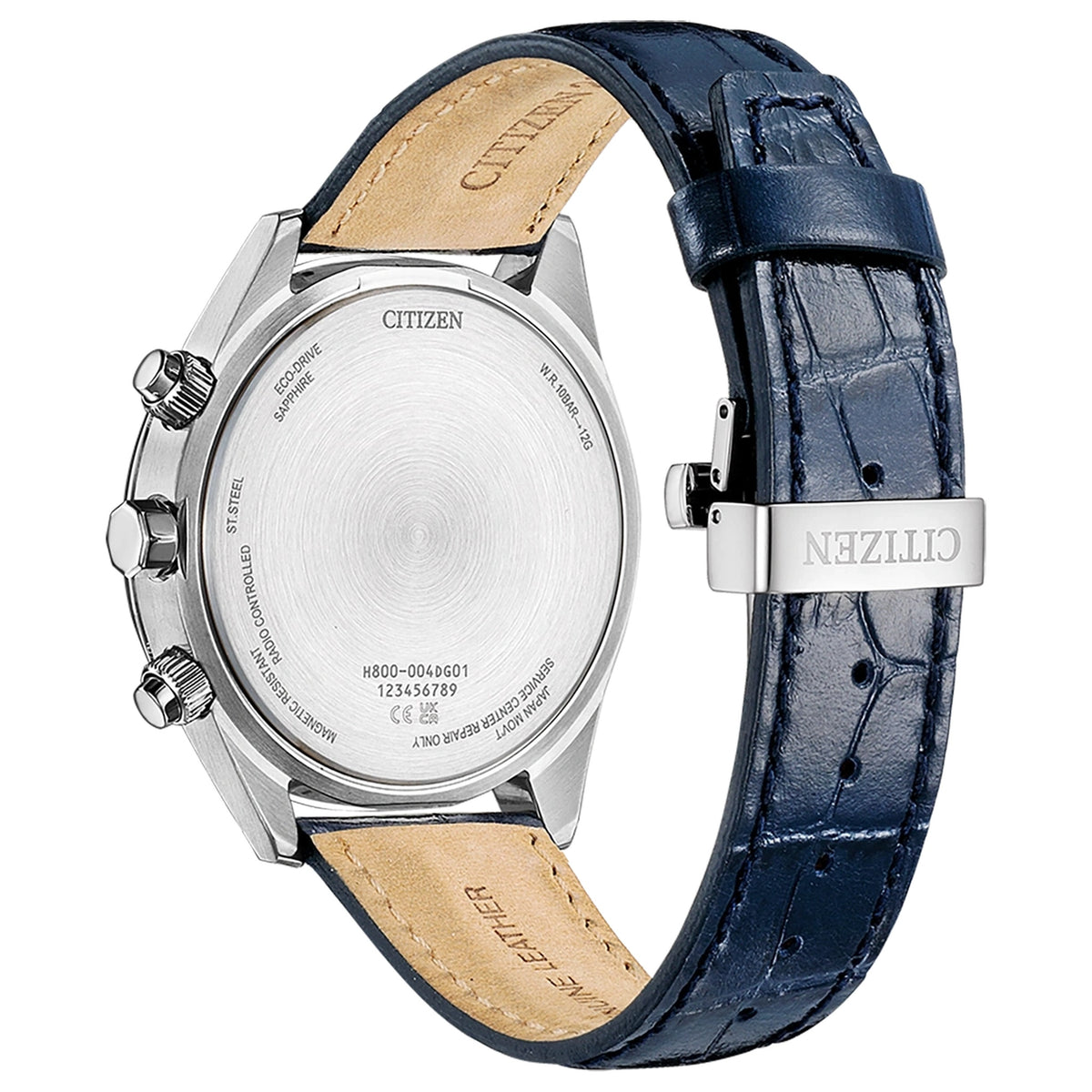 Reloj Citizen AT8260-18A Cronógrafo Eco-Drive 43mm Cuero Blanco Hombre