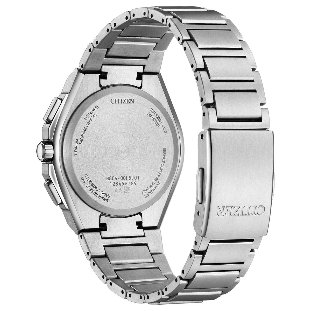 Montre Citizen AT8390-55E Eco-Drive Radio-Contrôlé 40.5mm Super Titanium Noir Homme