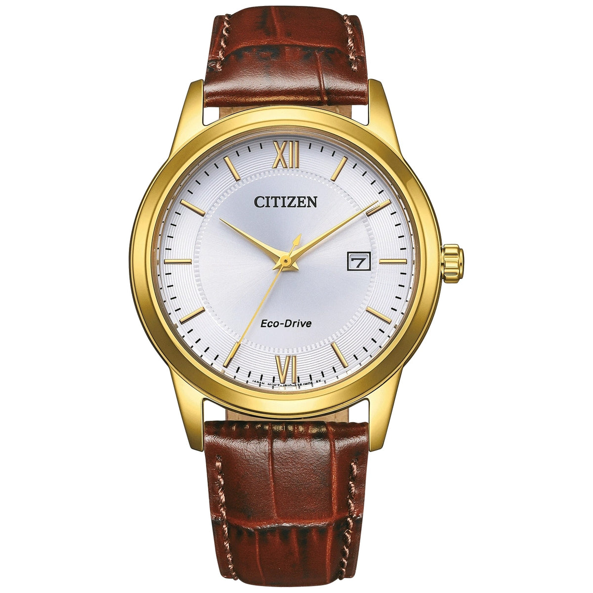 Montre Citizen AW1782-11A Eco-Drive 40mm Cuir Argenté Homme