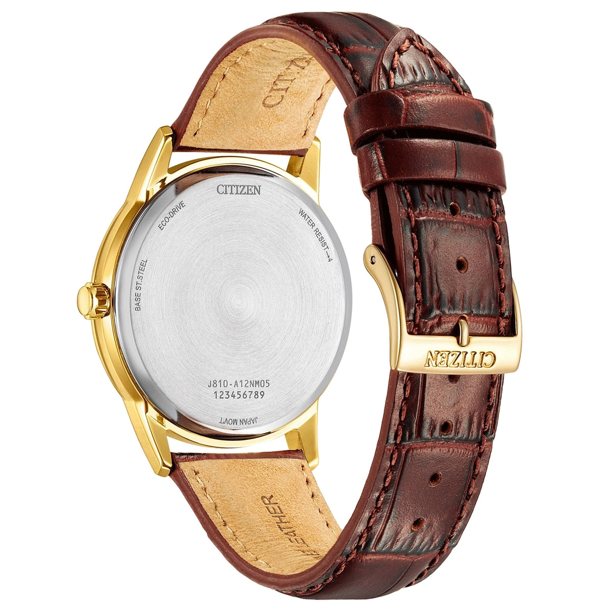Montre Citizen AW1782-11A Eco-Drive 40mm Cuir Argenté Homme