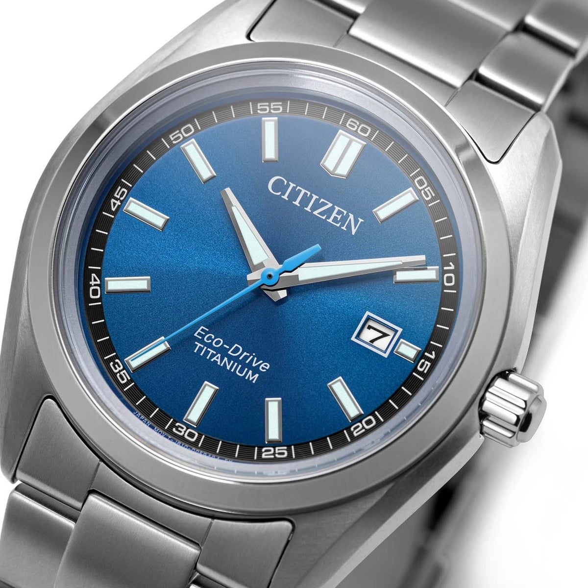 Relógio Citizen AW1900-50L Eco-Drive 40mm Super Titanium Azul Homem