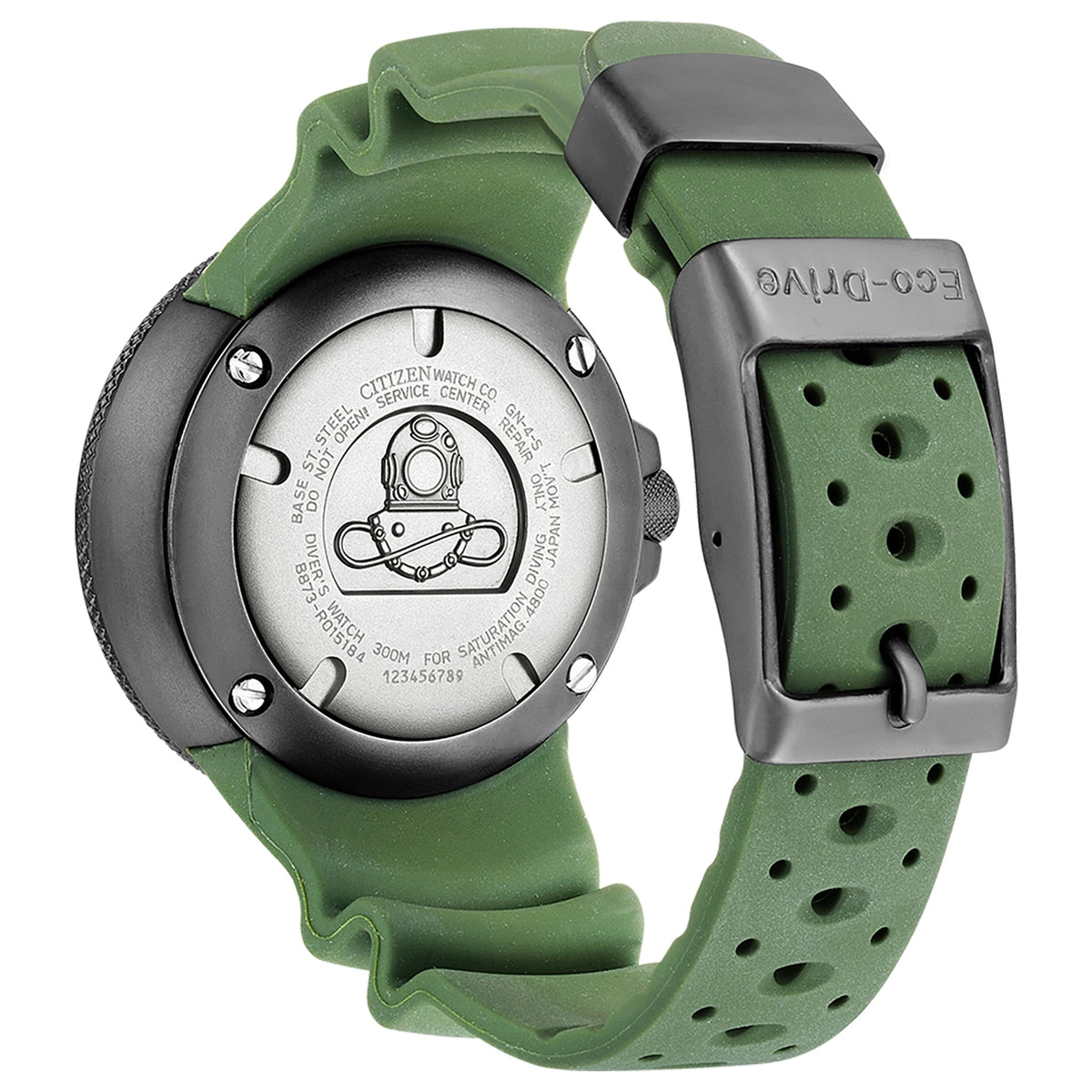 Citizen Promaster BJ8057-17X Professional Diver 300 Eco-Drive 48 mm Groen Herenhorloge