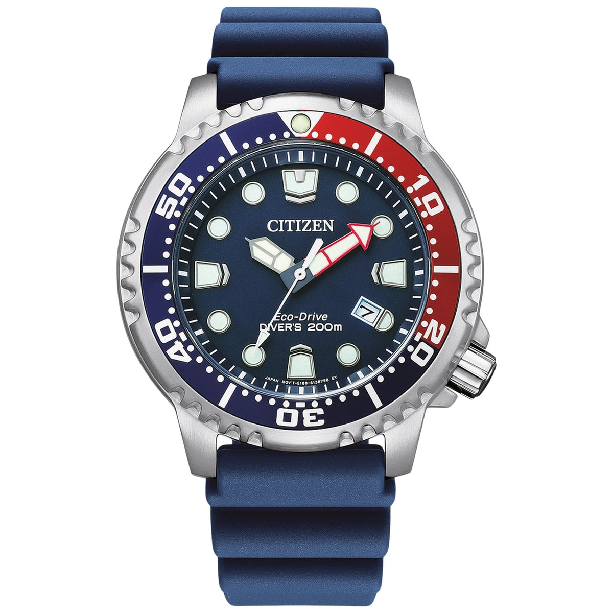 Montre Citizen BN0168-06L Eco-Drive 44mm Bleu Homme