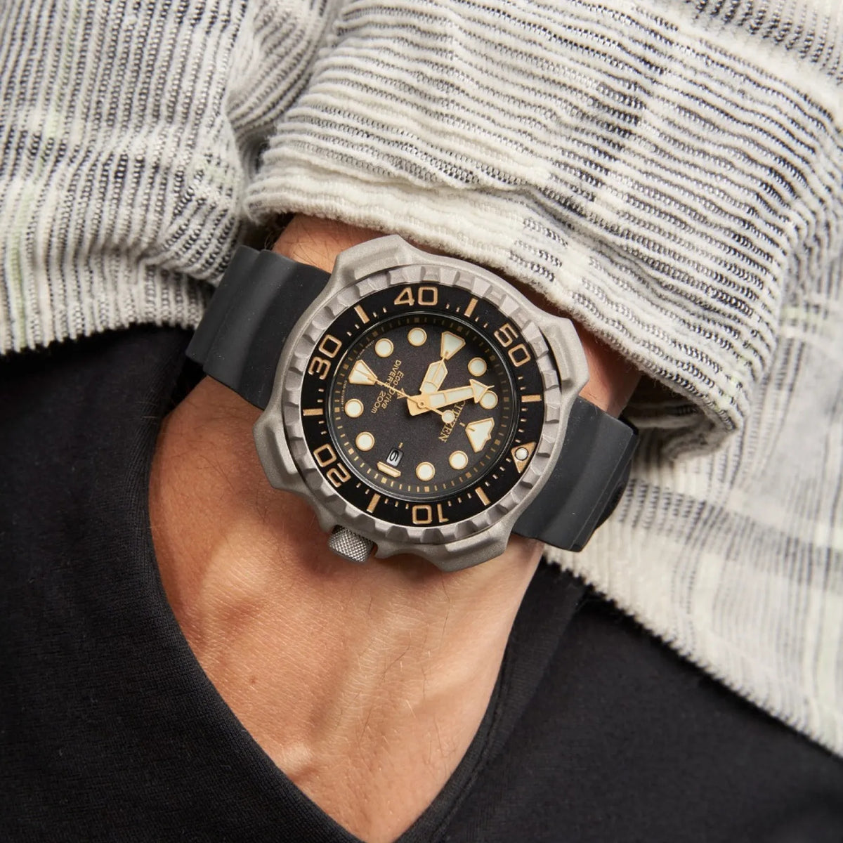 Montre Citizen BN0220-16E Eco-Drive 45.8mm Super Titanium Gris Homme