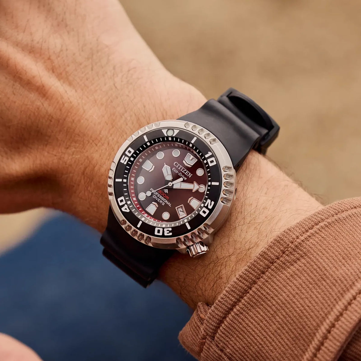 Montre Citizen BN1024-01Z Eco-Drive 46mm Rouge Homme