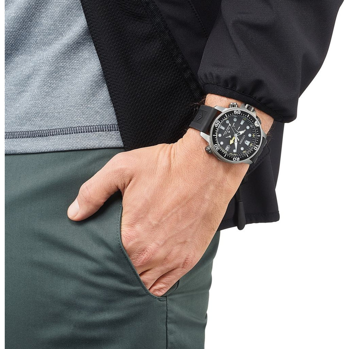 Relógio Citizen BN2036-14E Eco-Drive 46,5 mm Preto Homem