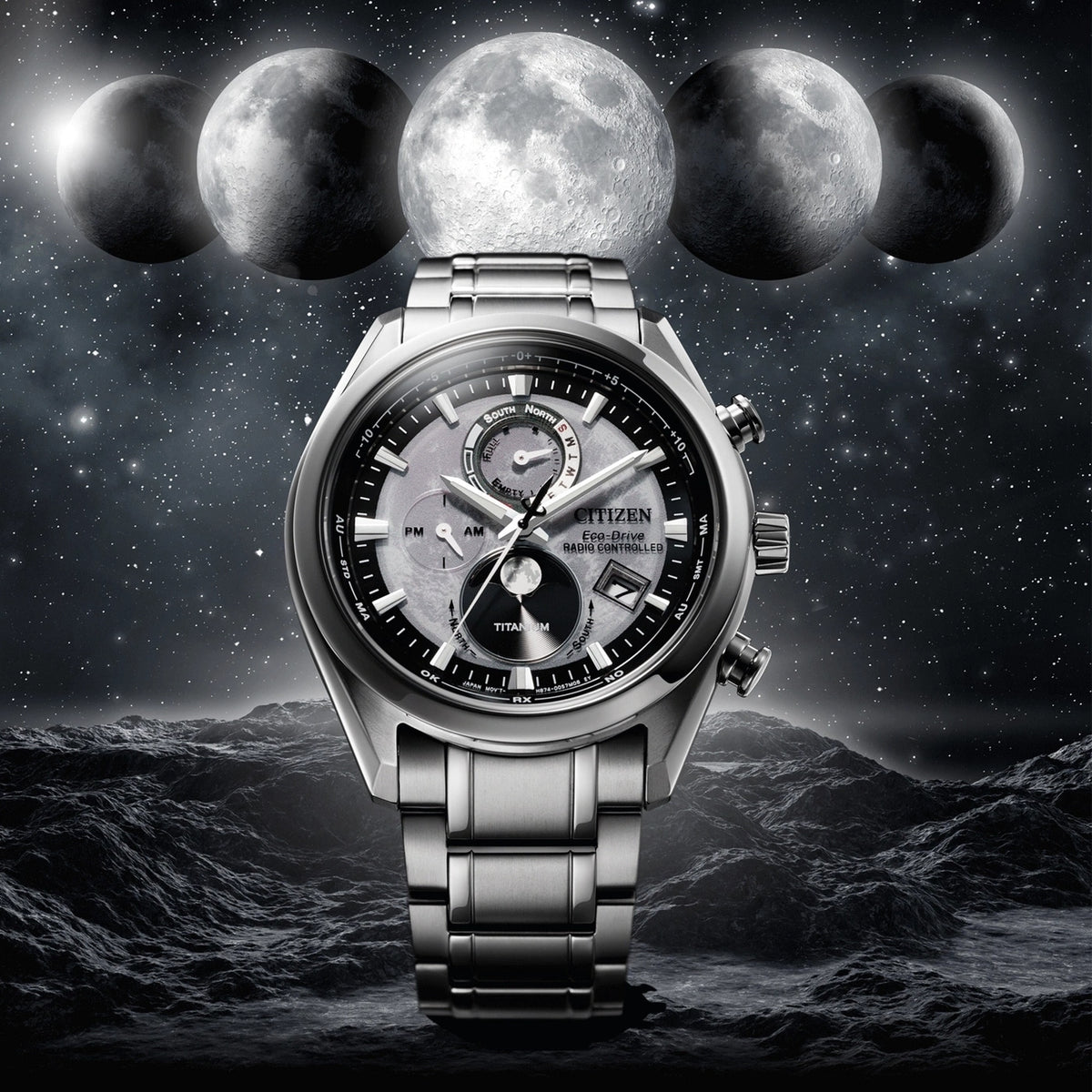 Montre Citizen BY1010-81H Eco-Drive 43mm Super Titanium Gris Homme