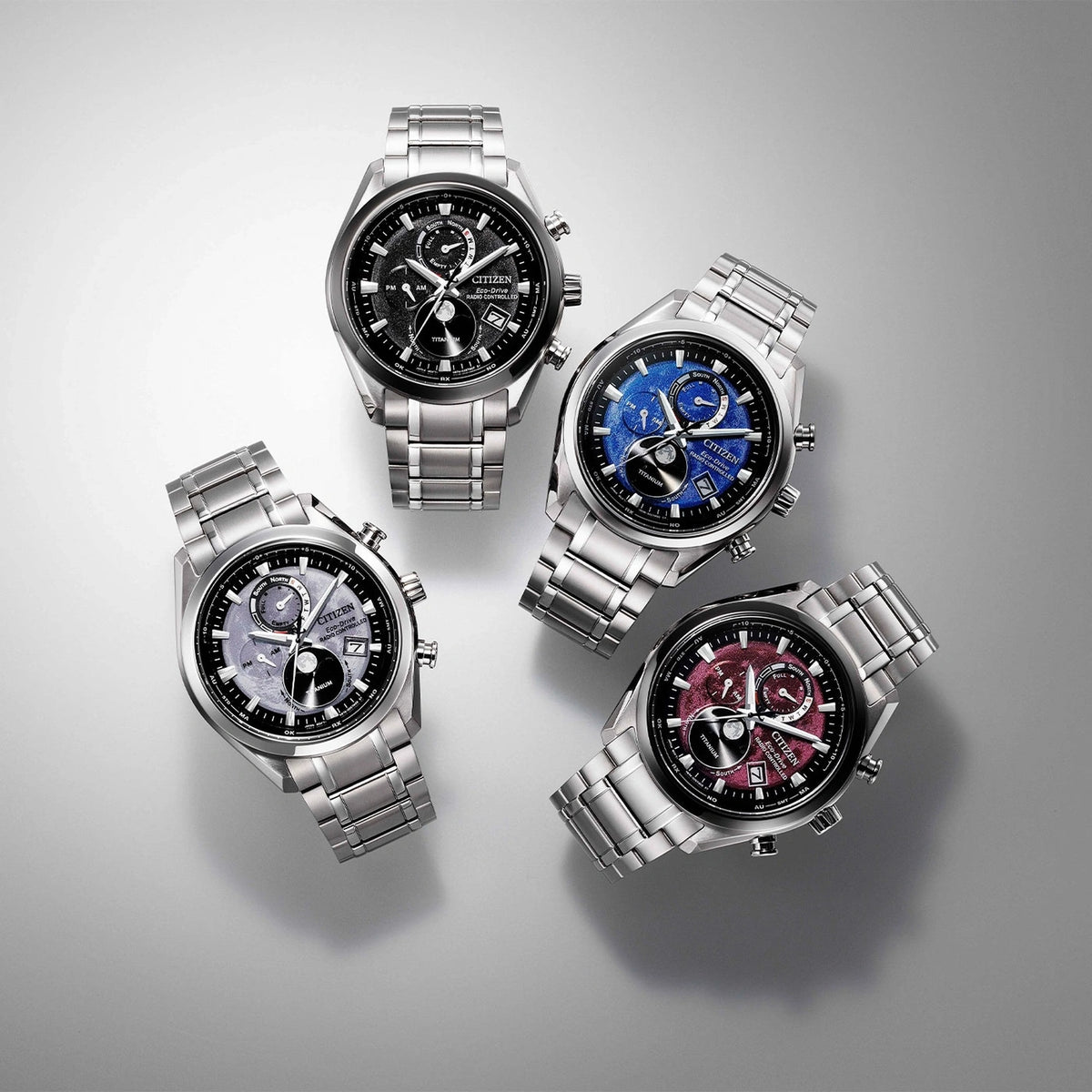 Montre Citizen BY1010-81L Eco-Drive 43mm Super Titanium Bleu Homme