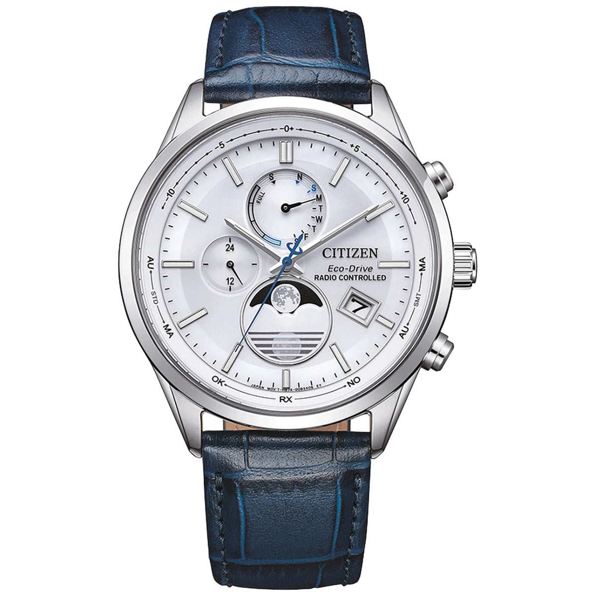 Montre Citizen BY1030-09A Eco-Drive 42mm Cuir Blanc Homme