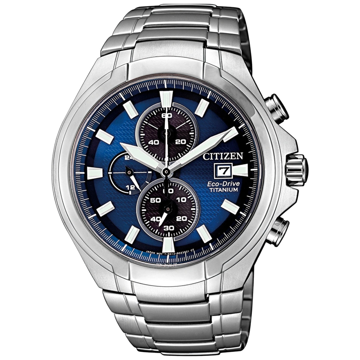 Montre Citizen CA0700-86L Chronographe Eco-Drive 43mm Super Titanium Bleu Homme