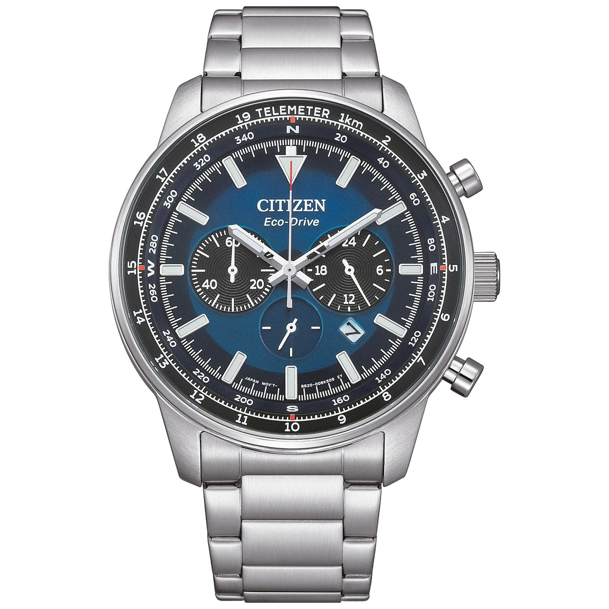 Montre Citizen CA4500-91L Chronographe Eco-Drive Bleu Homme