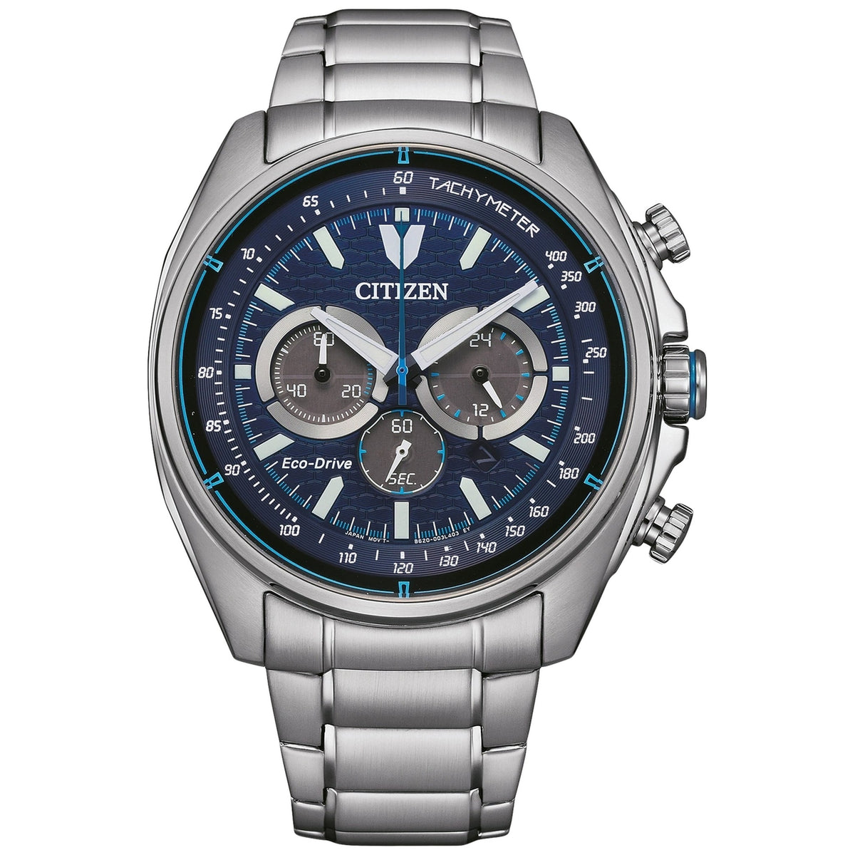 Montre Citizen CA4560-81L Chronographe Eco-Drive 44.8mm Bleu Homme