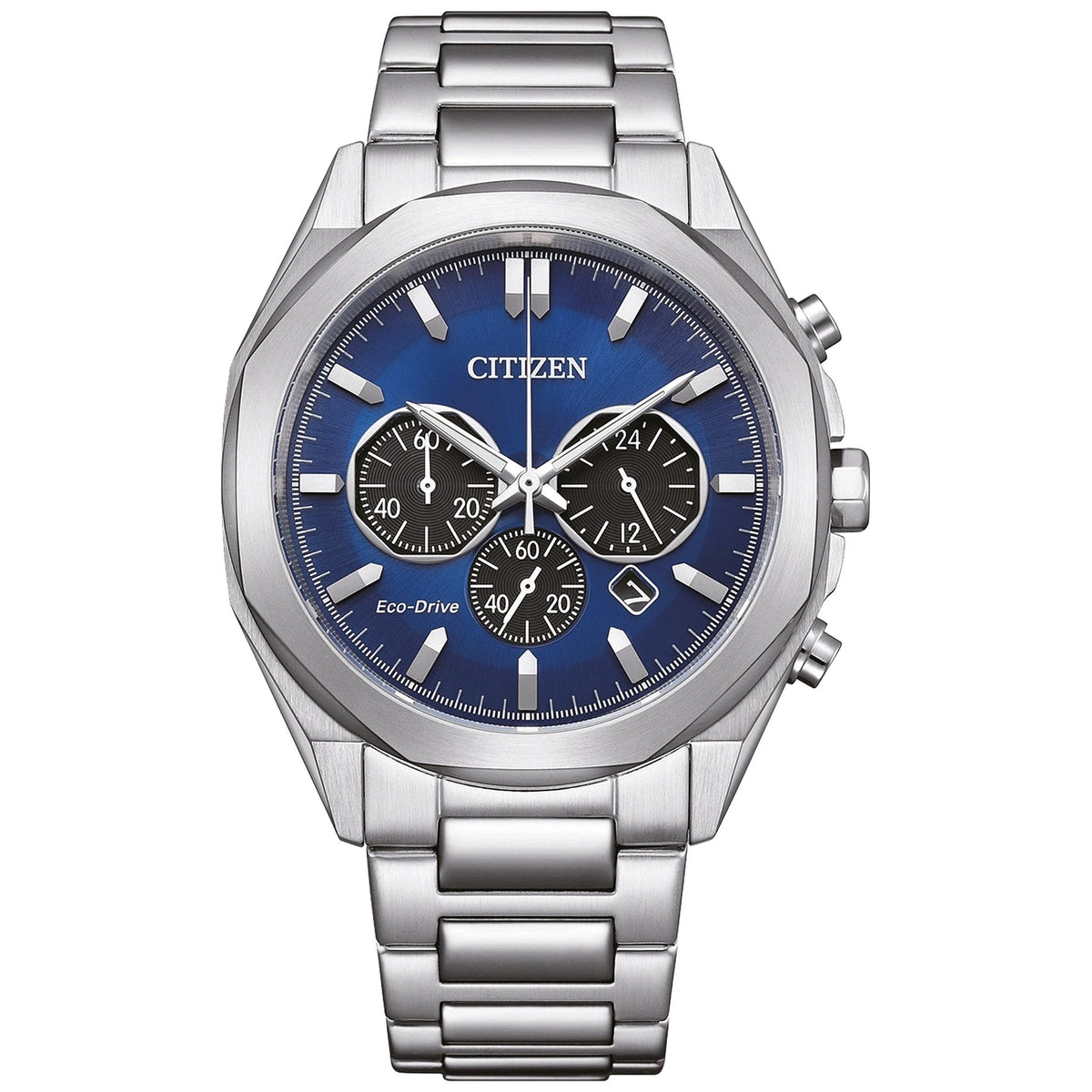 Montre Citizen CA4590-81L Chronographe Eco-Drive 41mm Bleu Homme