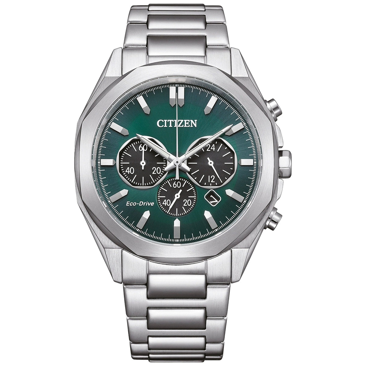 Montre Citizen CA4590-81X Chronographe Eco-Drive 41mm Vert Homme
