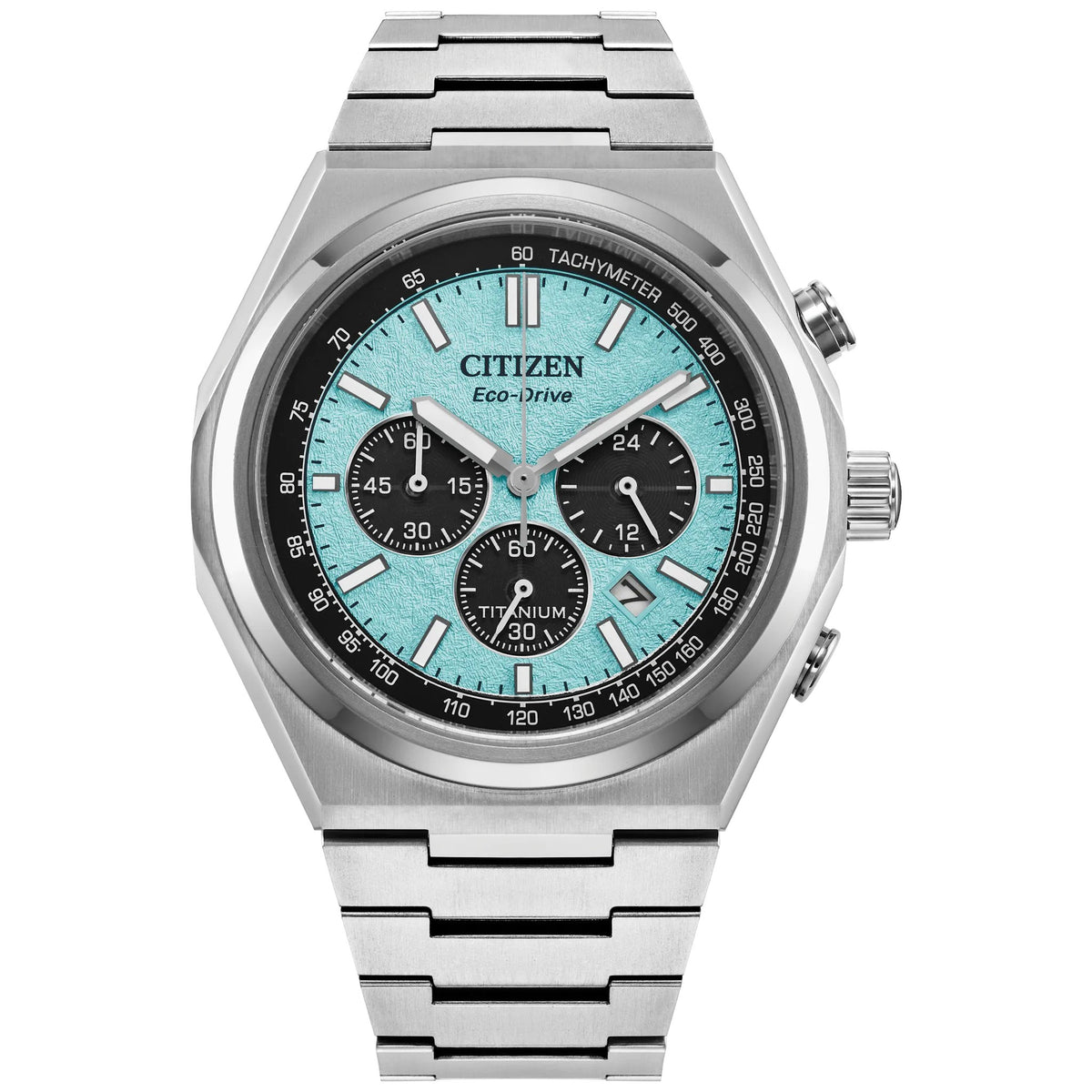 Montre Citizen CA4610-85M Chronographe Eco-Drive 42.5mm Super Titanium Vert Homme