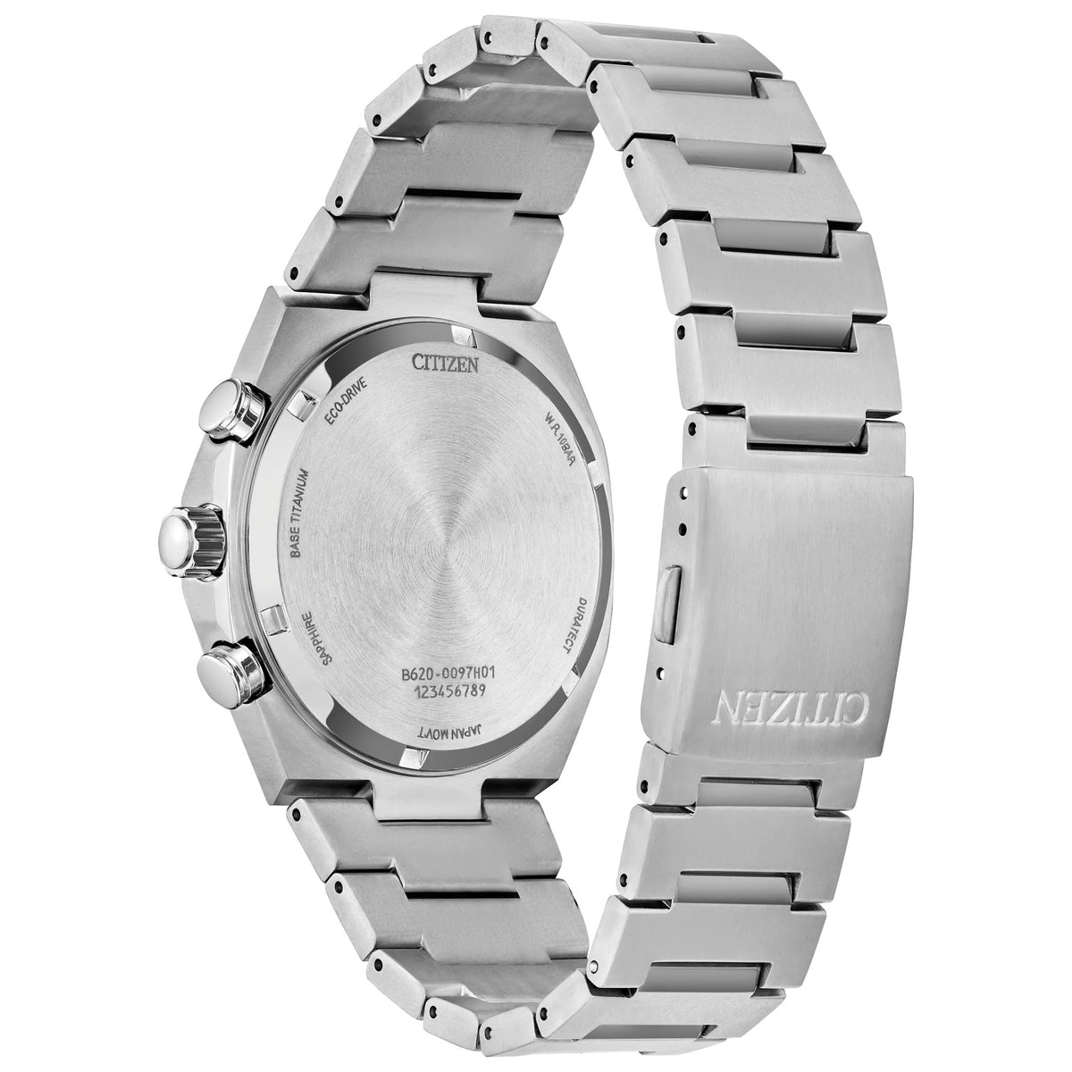 Reloj Citizen Zenshin CA4610-85M Cronógrafo Eco-Drive 42.5mm Super Titanium Verde Hombre
