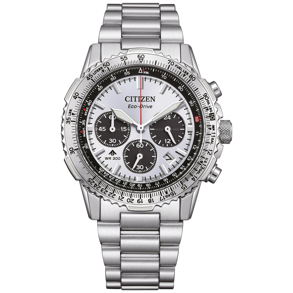 Montre Citizen CA4660-61A Sky Chronographe Eco-Drive 39.98mm Argenté Homme