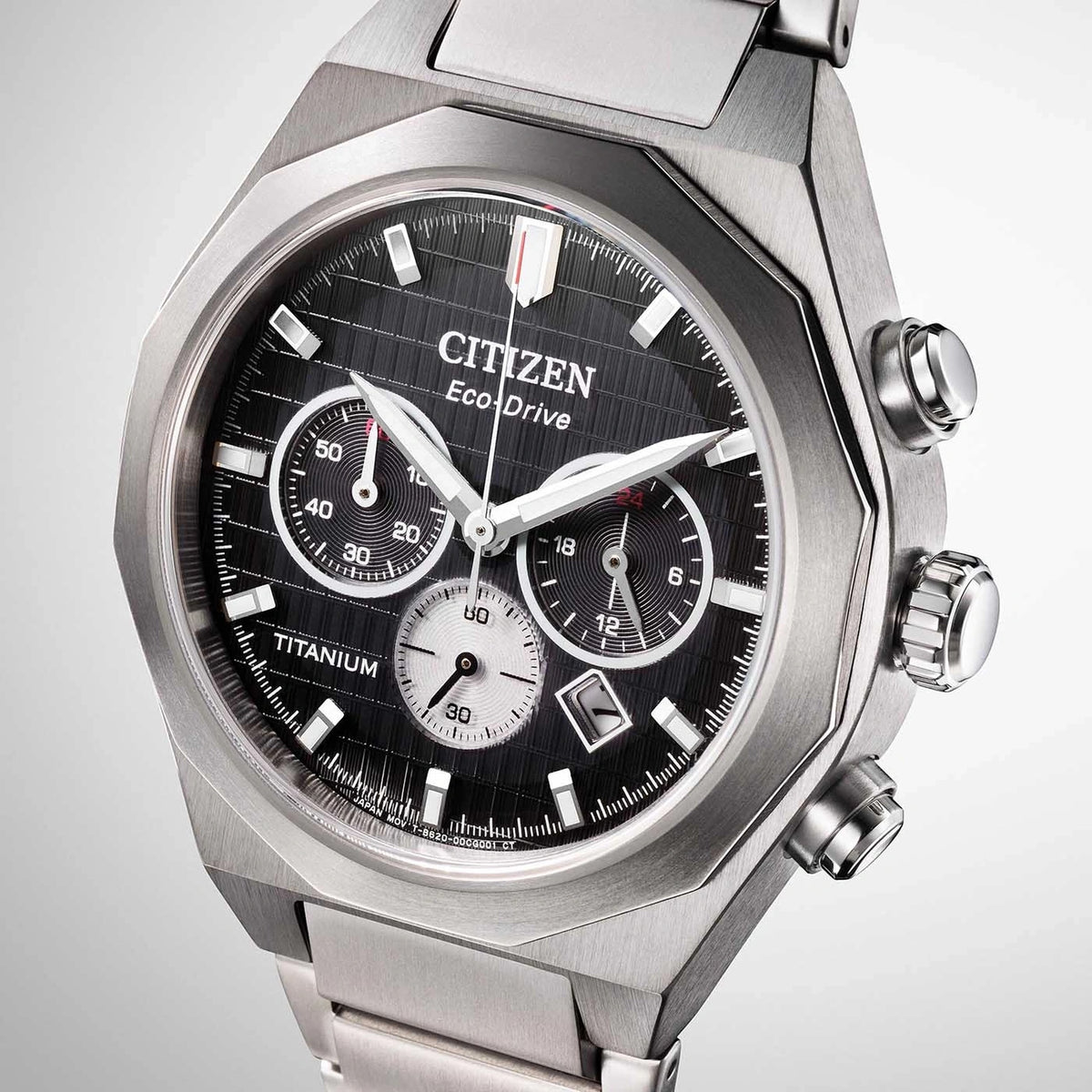 Montre Citizen CA4690-51E Chronographe Eco-Drive 41mm Super Titanium Noir Homme