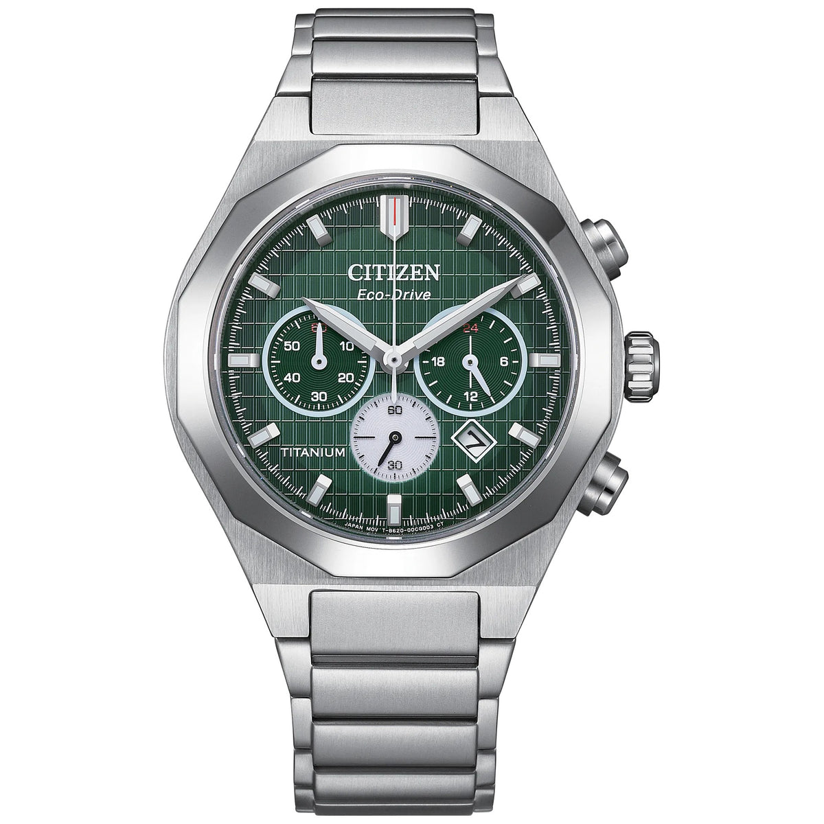 Montre Citizen CA4691-59X Chronographe Eco-Drive 41mm Super Titanium Vert Homme