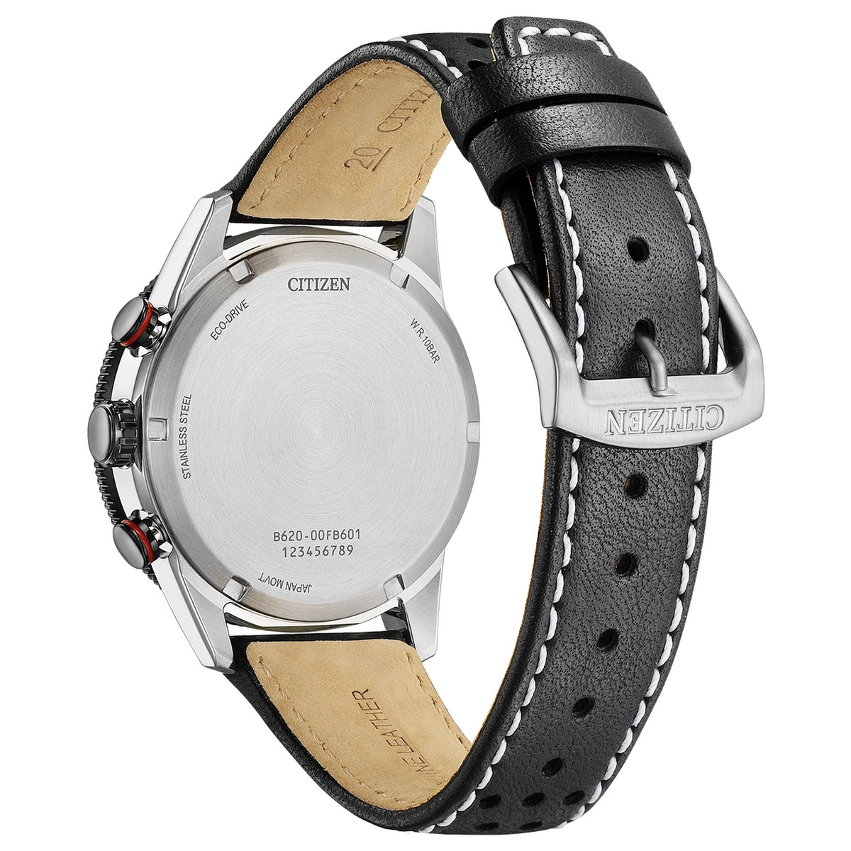 Montre Citizen CA4717-06E Chronographe Eco-Drive 39.9mm Cuir Noir Homme