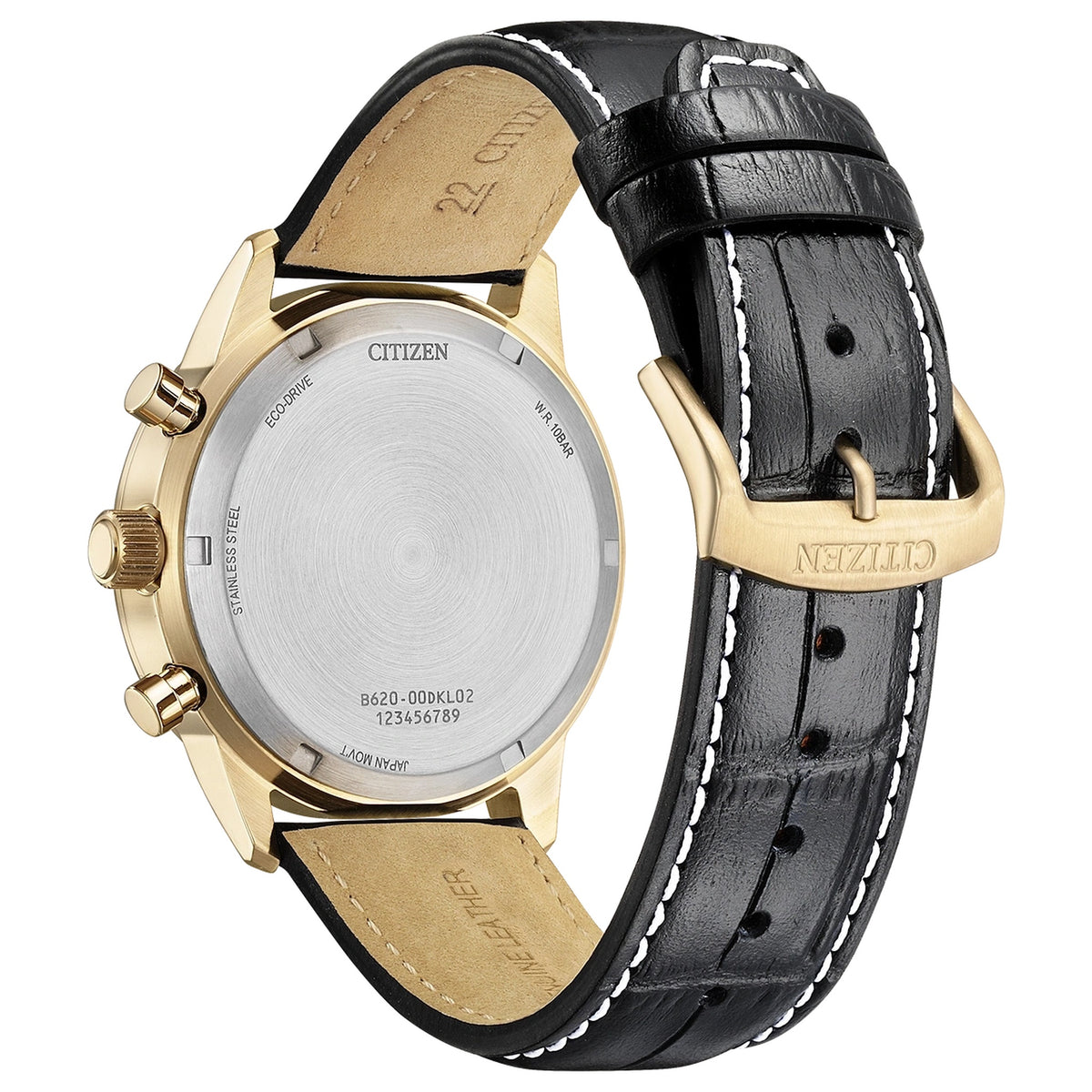 Citizen CA4723-03A Chronograaf Eco-Drive 42mm Zilverkleurig Leer Heren