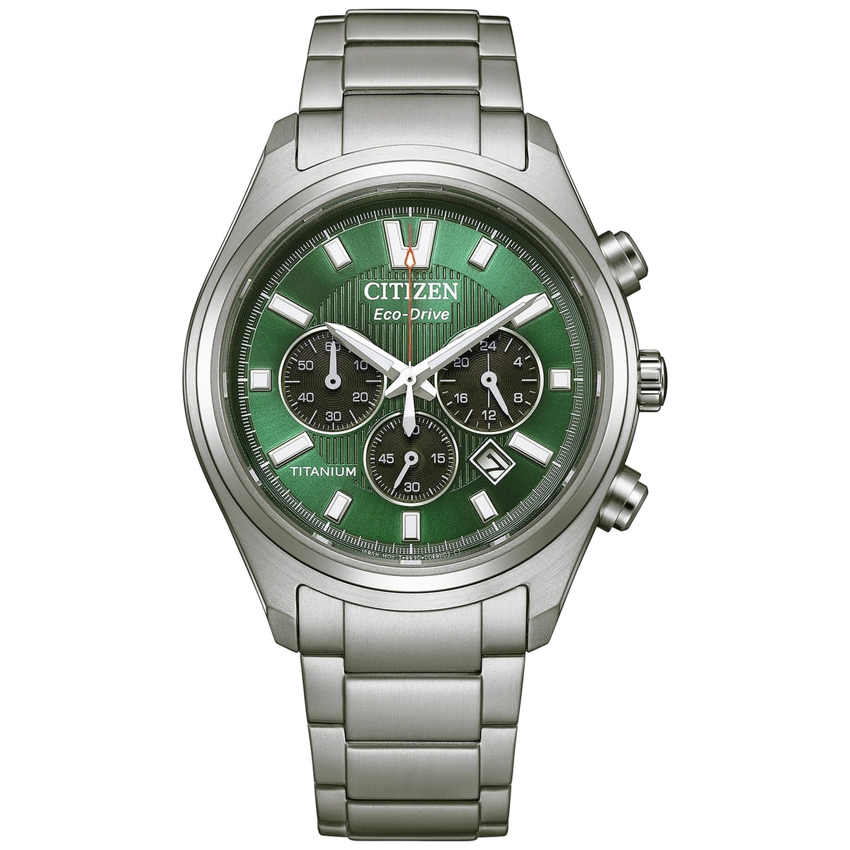 Montre Citizen CA4750-51X Chronographe Eco-Drive 40mm Super Titanium Vert Homme