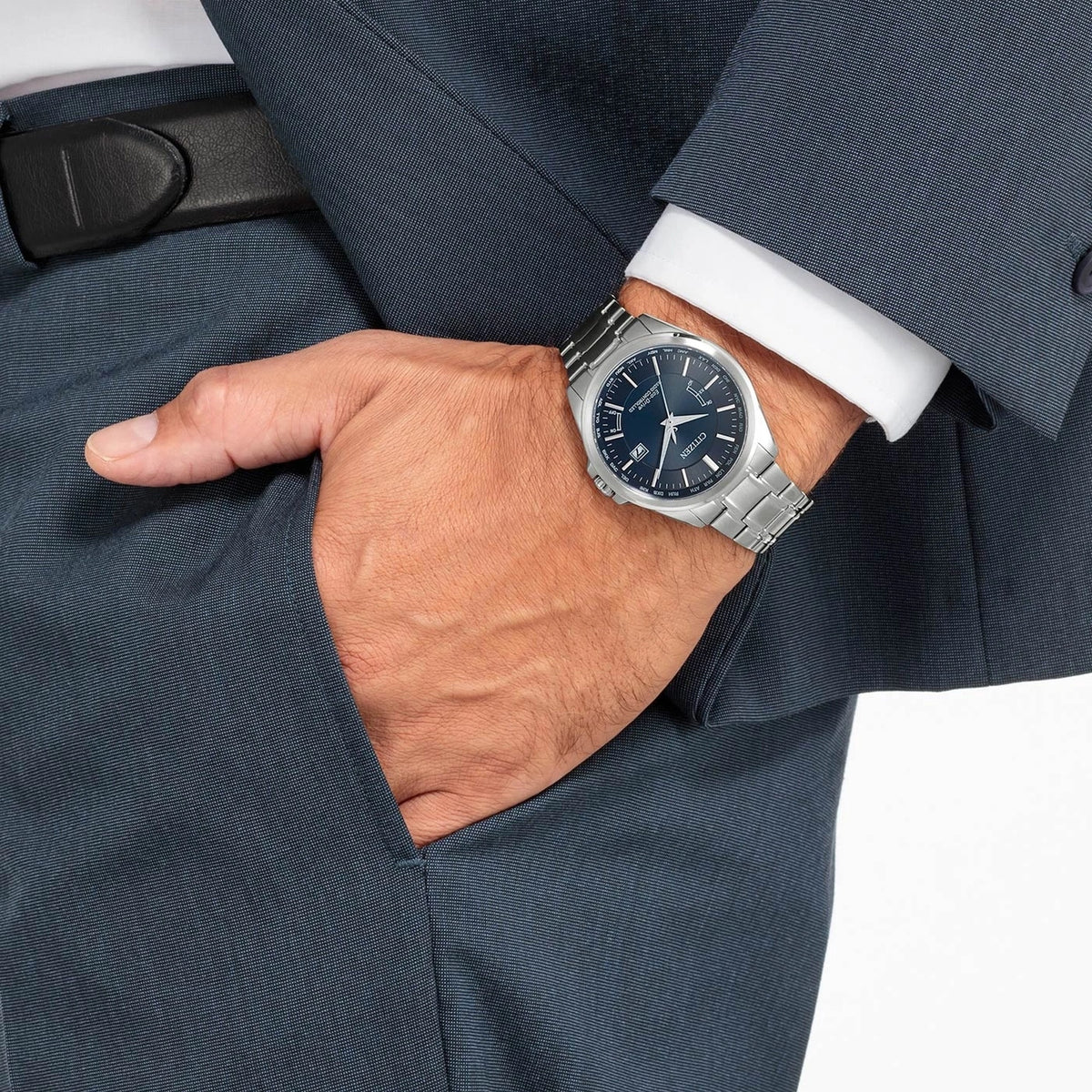 Montre Citizen CB0250-84L Eco-Drive 43mm Bleu Homme