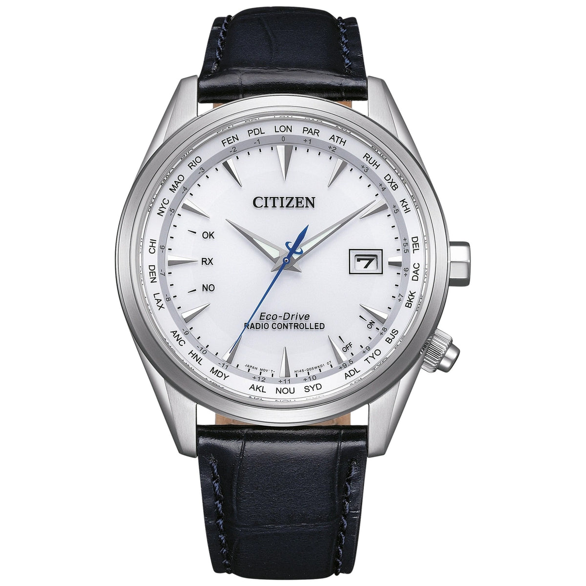Montre Citizen CB0270-10A Eco-Drive 43mm Cuir Blanc Homme