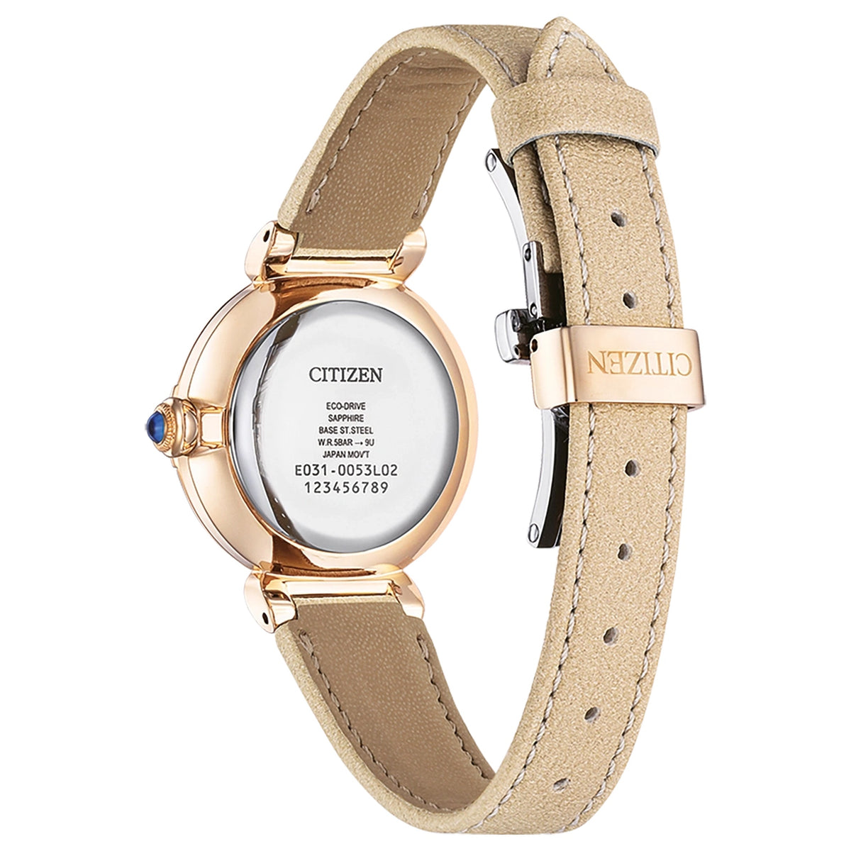 Citizen EM1073-18D Eco-Drive 29,5 mm parelmoer dameshorloge