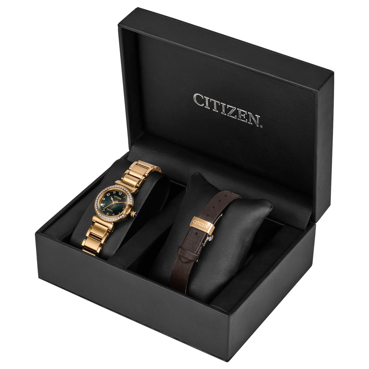 Relógio Citizen EM1123-62X 26mm L Mão Dourada Mulher