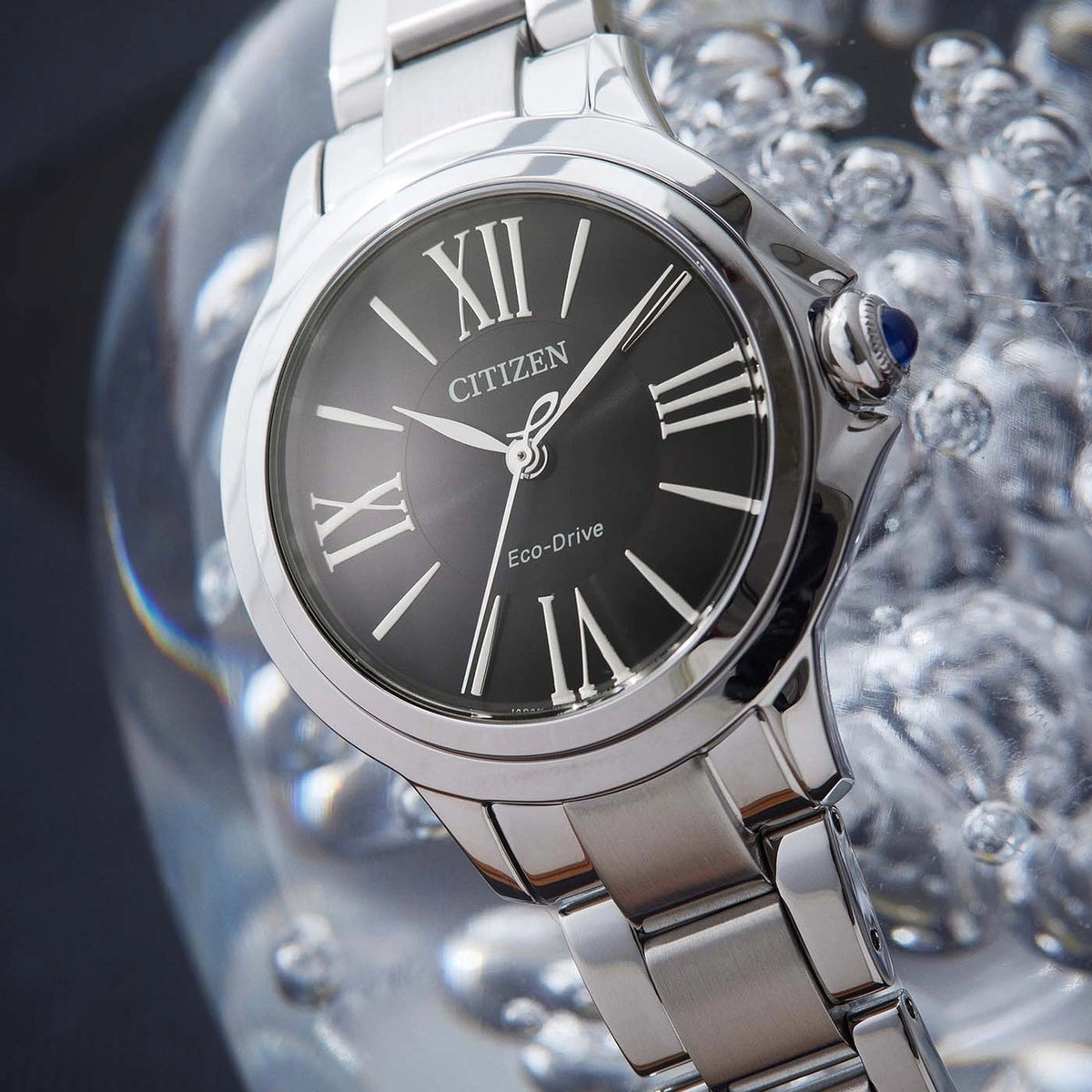 Citizen EM1160-58E Eco-Drive Damenuhr 30,25 mm Schwarz