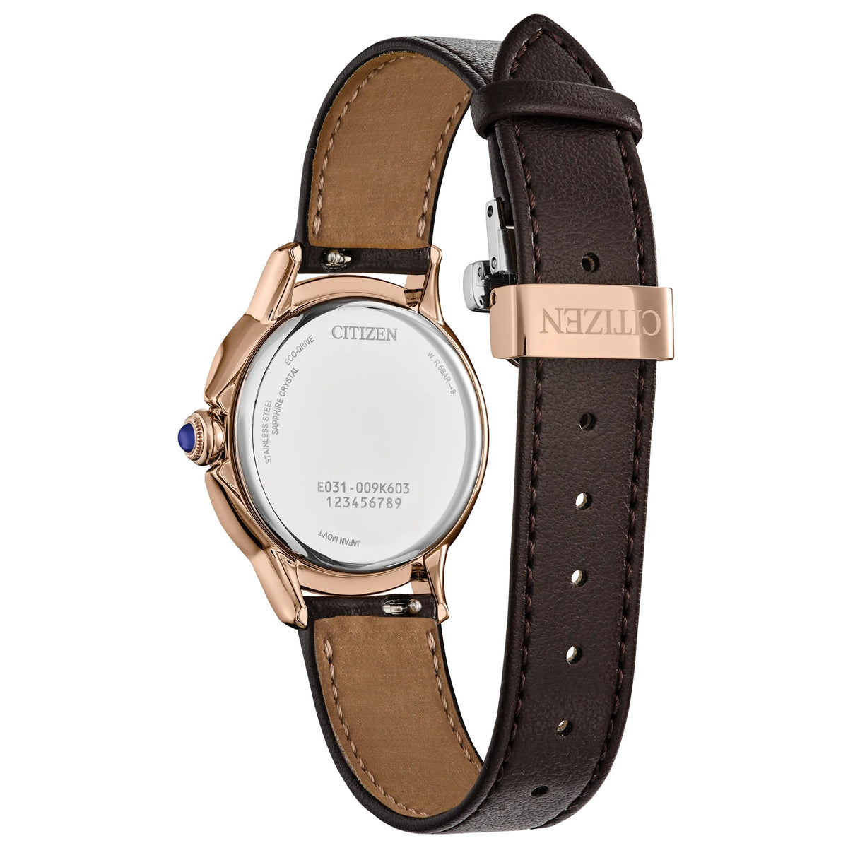 Orologio Citizen EM1163-09X Eco-Drive 30,25 mm Marrone Donna