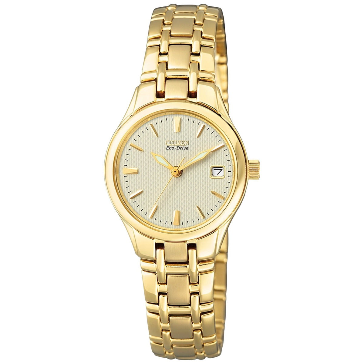 Montre Citizen EW1262-55P Eco-Drive 25mm Champagne Femme