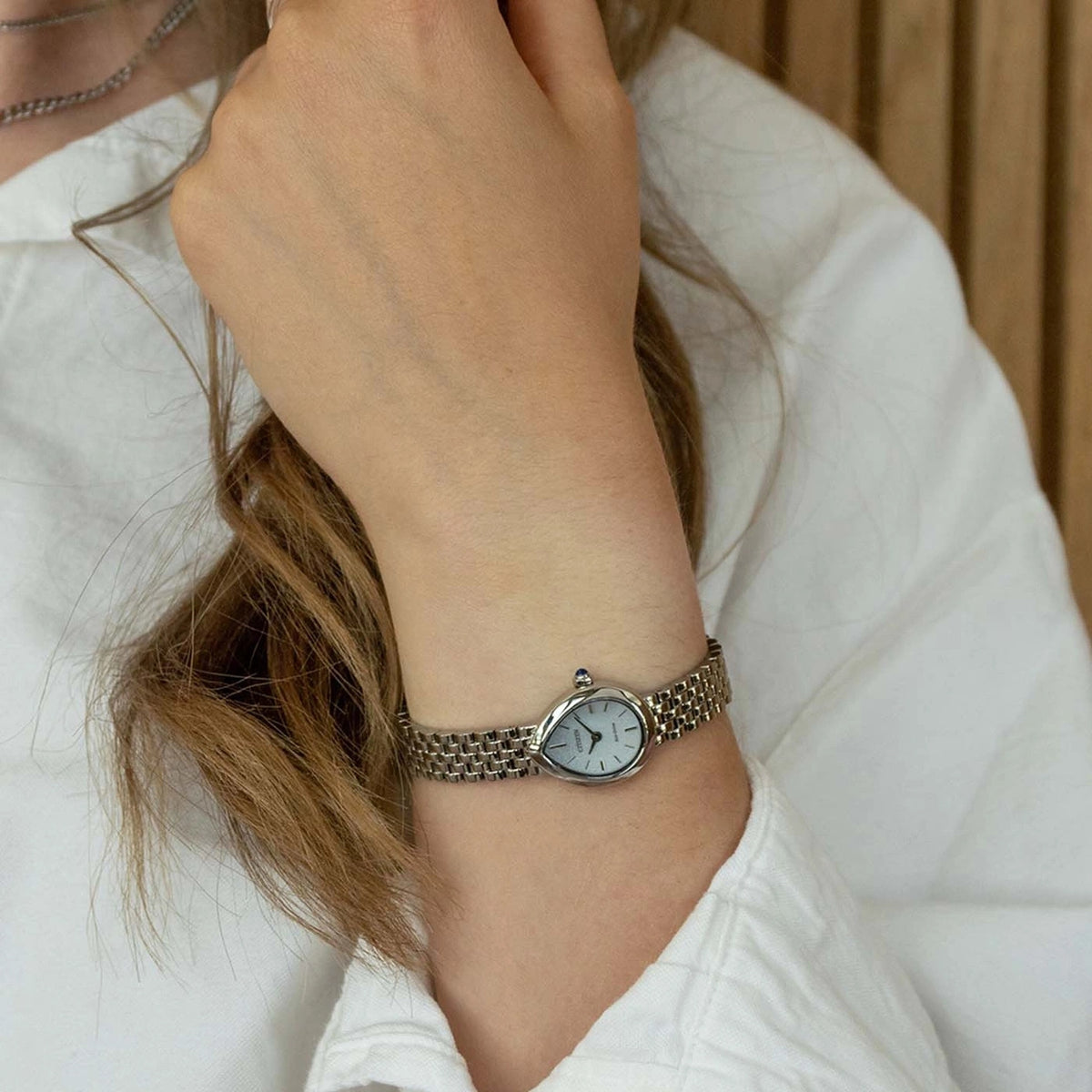 Montre Citizen EX1550-54A Eco-Drive 19.7mm Argenté Femme