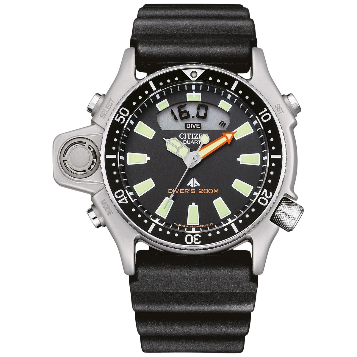 Montre Citizen JP2000-08E Aqualand 50.7mm Noir Homme