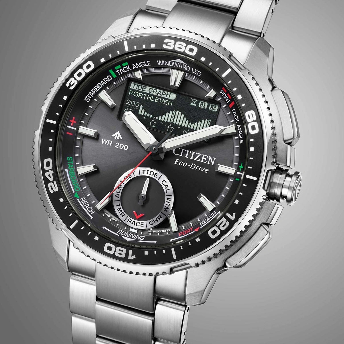 Montre Citizen JV3001-53E Wave Tracker Eco-Drive 42.4mm Noir Homme