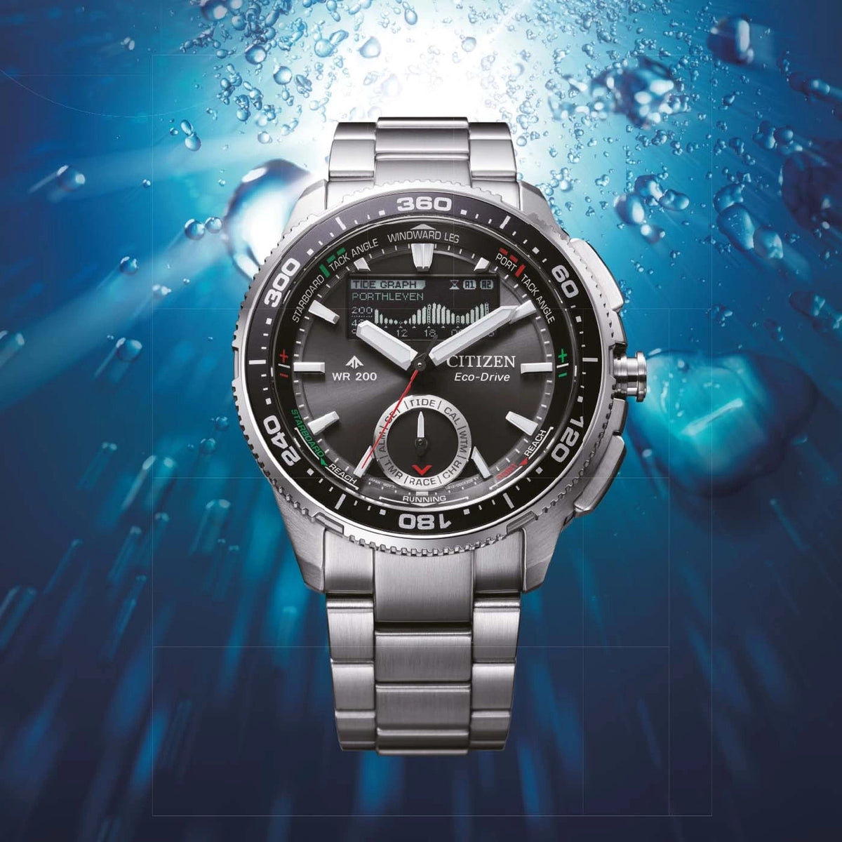 Citizen JV3001-53E Promaster Wave Tracker Eco-Drive 42,4 mm Zwart Herenhorloge