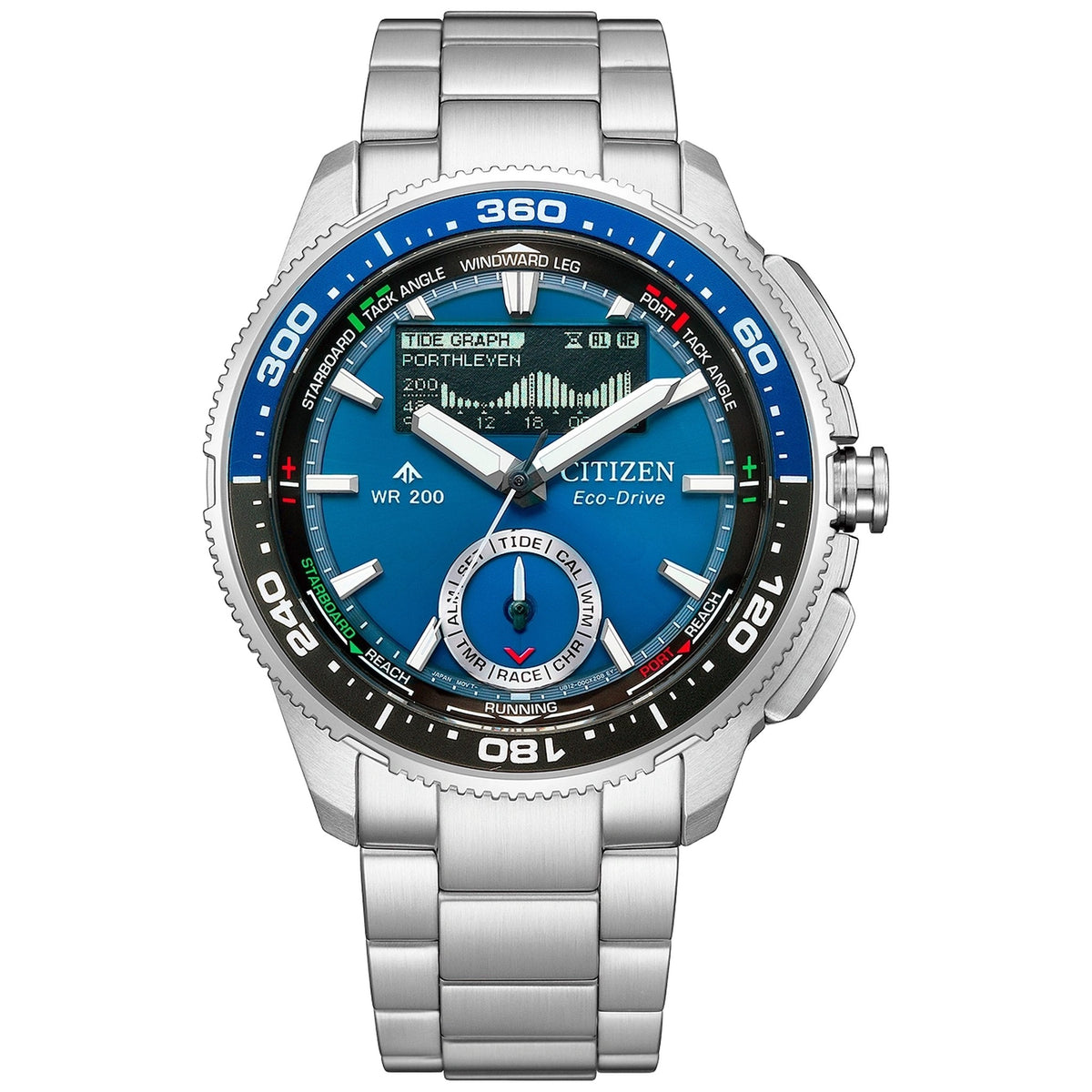 Montre Citizen JV3006-50L Wave Tracker Eco-Drive 42.4mm Bleu Homme