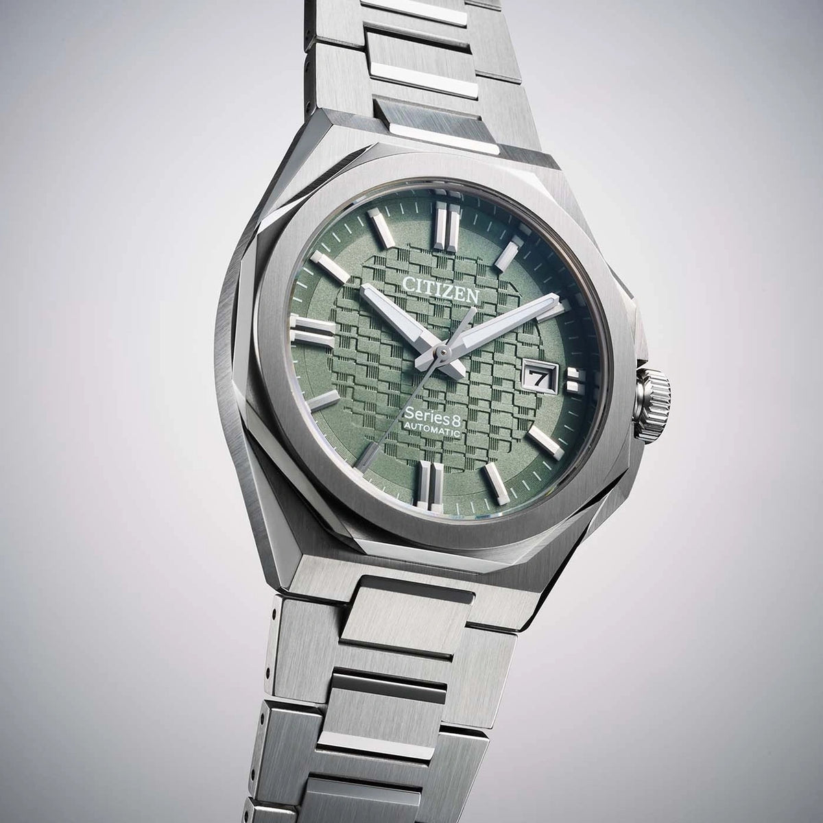 Citizen Series 8 NB6080-51W automatisch horloge 39,85 mm groen voor heren