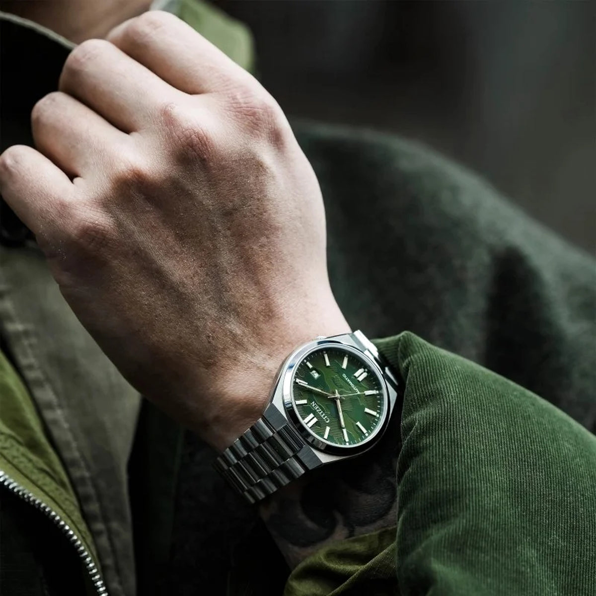 Montre Citizen NJ0159-86X Tsuyosa Automatique 40mm Vert Homme