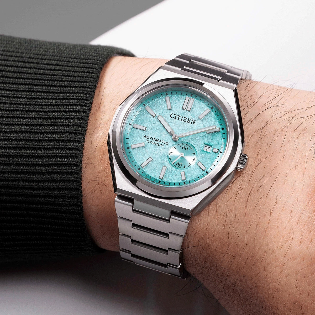Montre Citizen NJ0180-80M Automatique 40.5mm Super Titanium Vert Homme